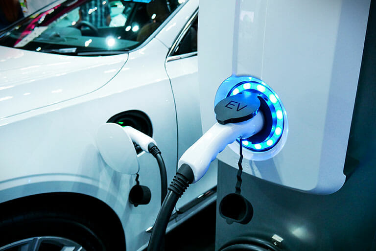 Ev hybrid car charging