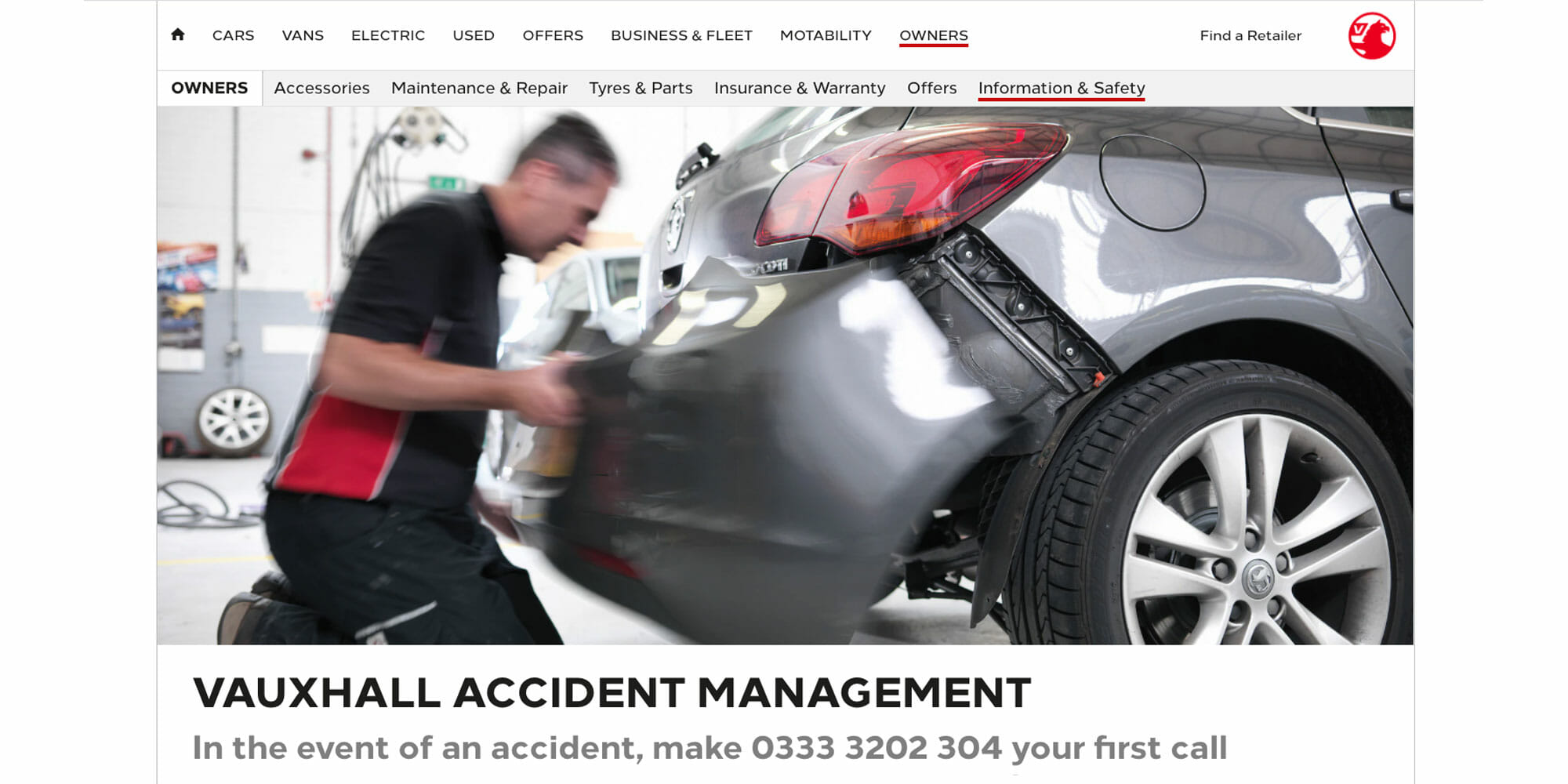 Vauxhall Accident Repair